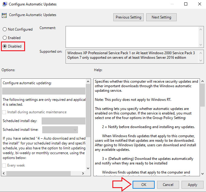 Tắt update Windows 10 bằng Group Policy Editor
