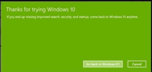 Hạ Windows 10 xuống Windows 7,8.1 bằng Recovery   