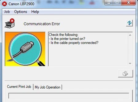 lỗi Communication Error