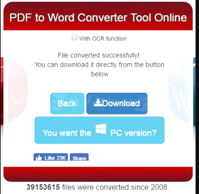 Chuyển đổi file PDF sang Word bằng công cụ Convert PDF to Word