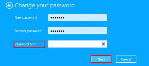Thay đổi mật khẩu máy tính