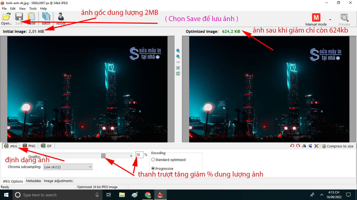 phần mềm giảm dung lượng ảnh