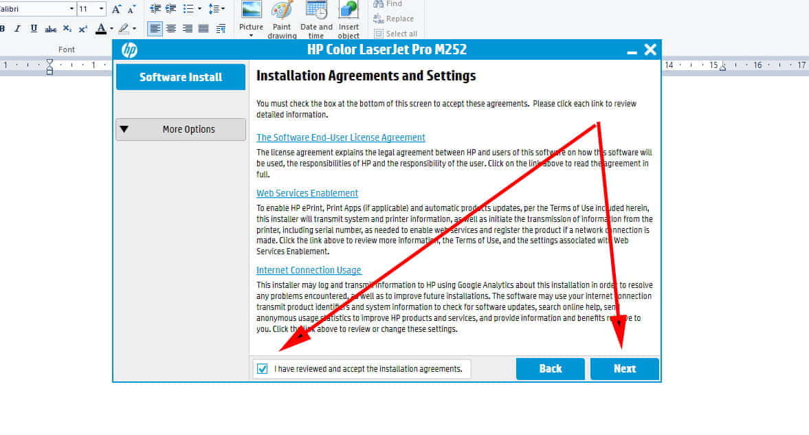 cai may in hp laserjet m252n